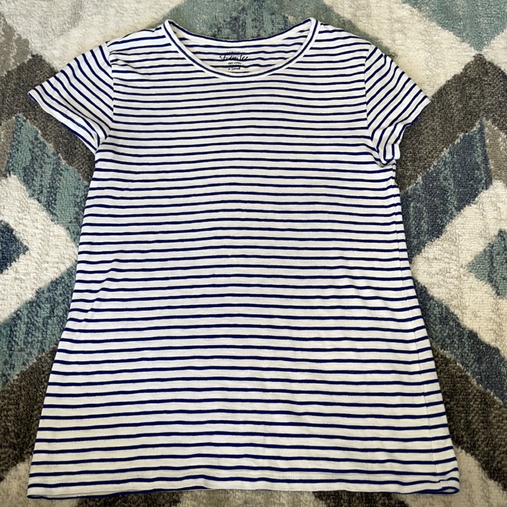 J.Crew Blue Striped Shirt